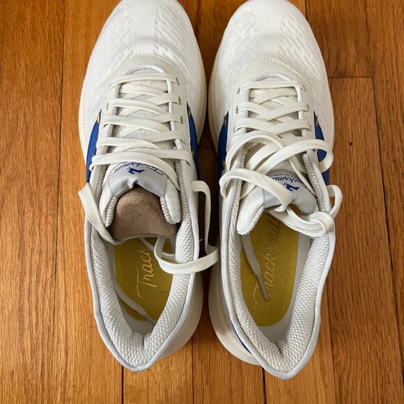 Tracksmith Elliot Runner, White/Royal Blue, W10.5 or M9 (Unisex) - Picture 4 of 4